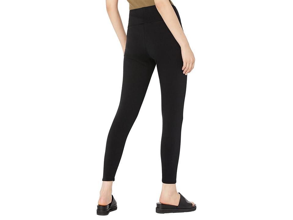 Eileen Fisher Tencel Organic Cotton Knit Jersey High Waisted Slim Ankle Leggings Product Image