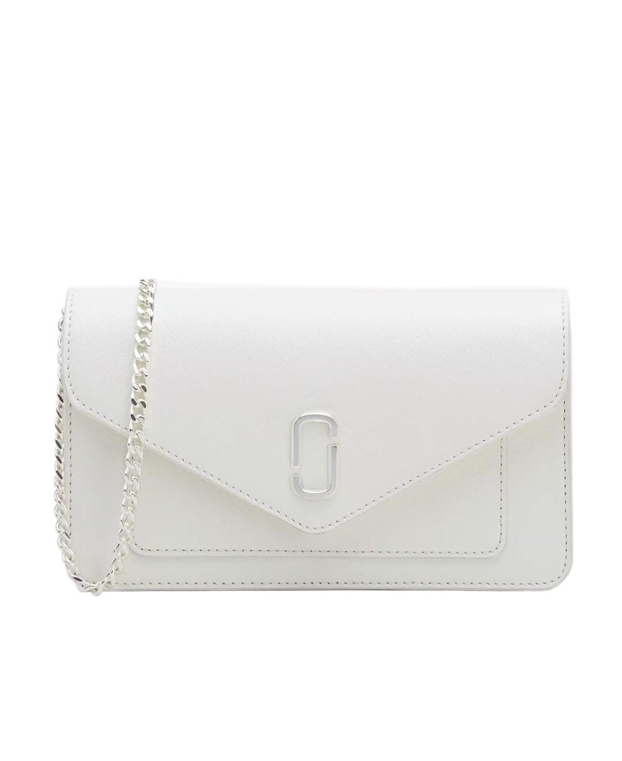 MARC JACOBS The Longshot Leather Purse In White Product Image