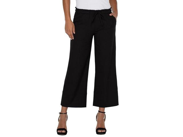 Liverpool Los Angeles Tie Waist Wide Leg Pants Product Image