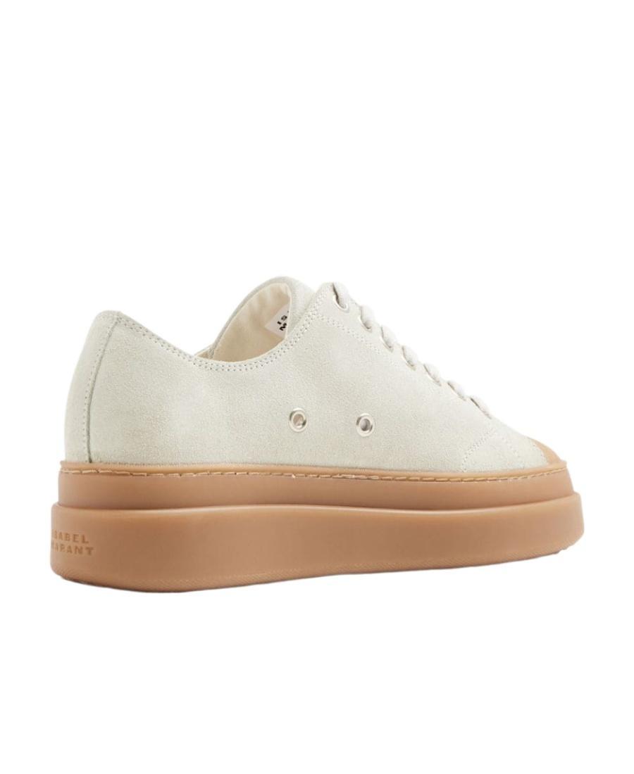 ISABEL MARANT Logo-embossed Low-top Sneakers In White Product Image