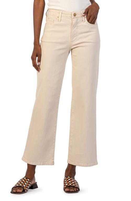 KUT from the Kloth Charlotte High-Rise-Fab Ab-Culottes In Ecru (Ecru) Women's Jeans Product Image