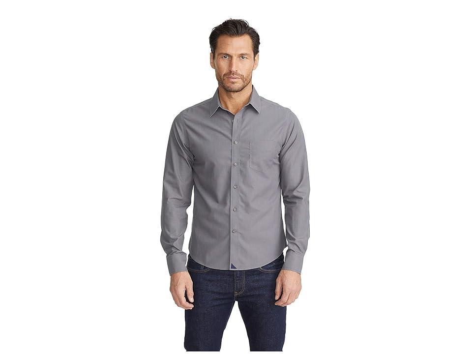 UNTUCKit Sangiovese - Wrinkle Free (Grey) Men's Clothing Product Image