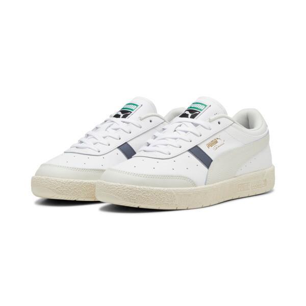 PUMA Seoul Leather Men's Sneakers in White/Galactic Grey Product Image