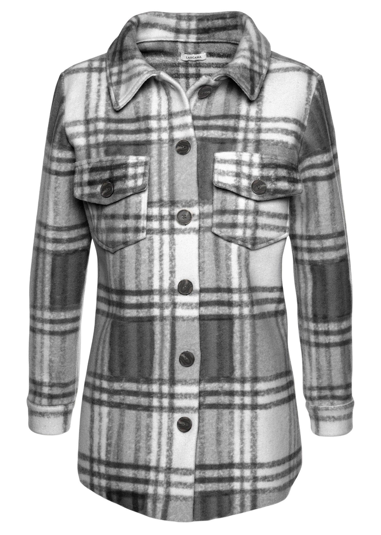 Plaid Jacket - Black & White Product Image