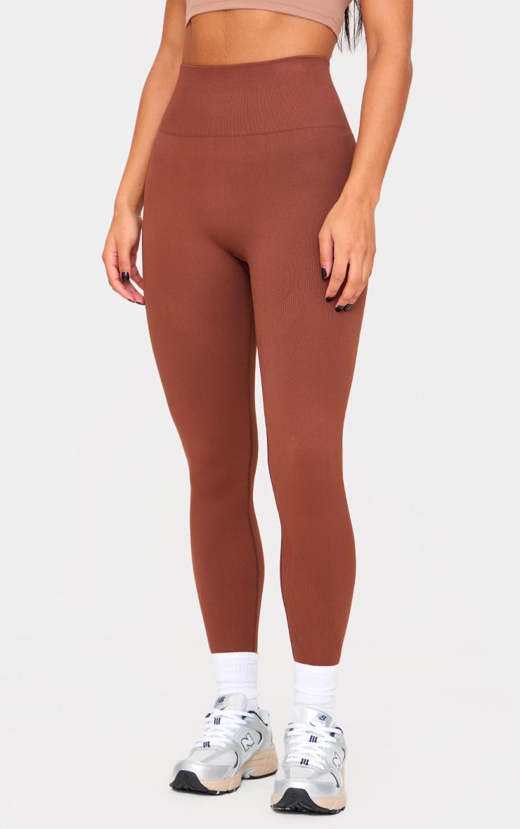 PLT Sport Chocolate Seamless High Waist Leggings Product Image