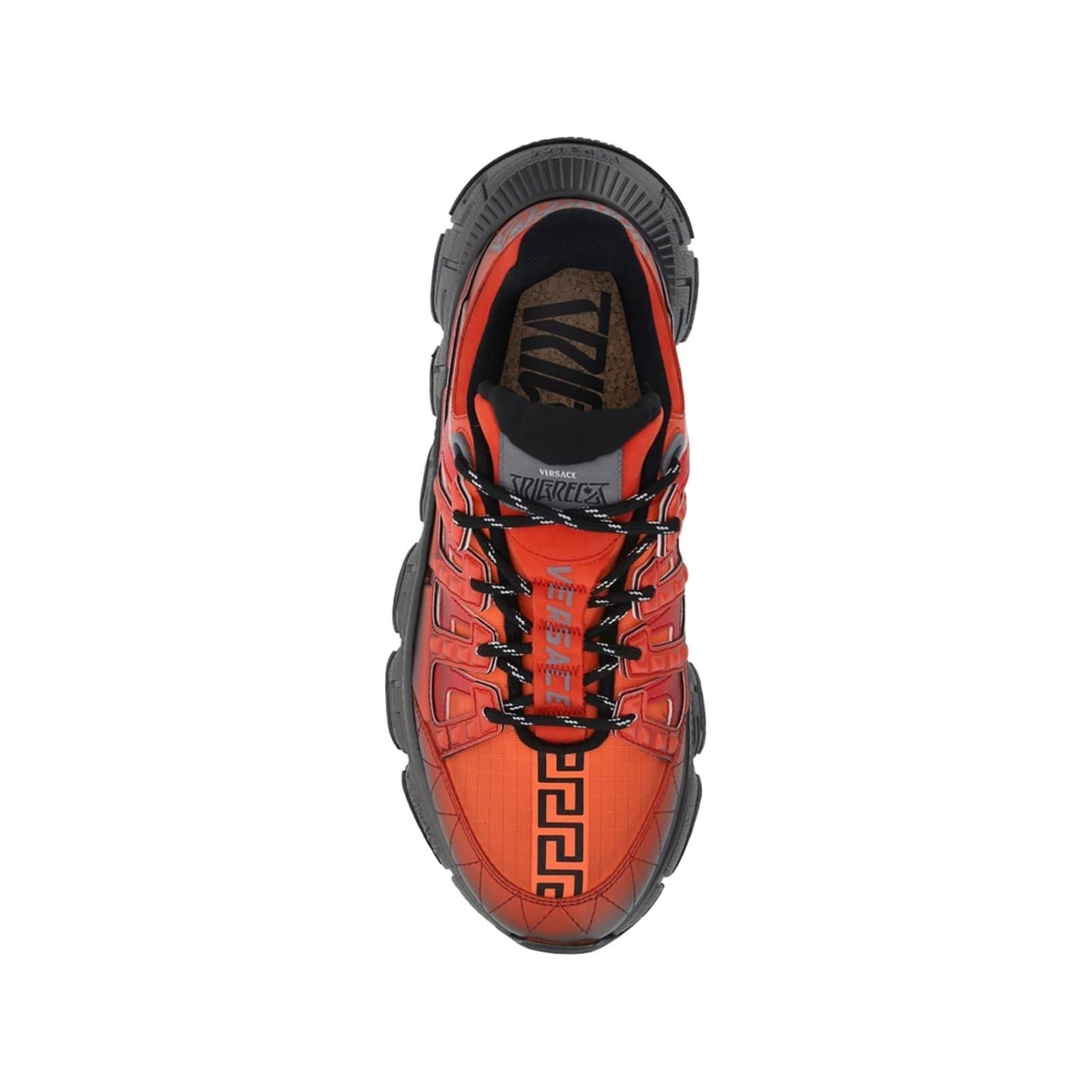 VERSACE Trigreca Sneakers In Orange Product Image