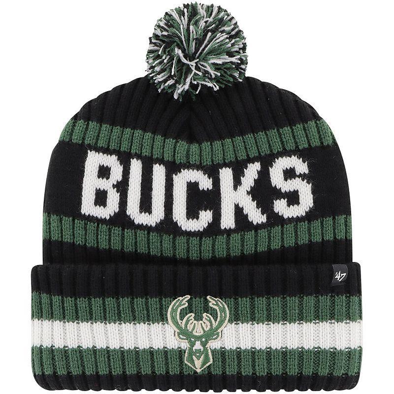 Mens 47 Milwaukee Bucks Bering Cuffed Knit Hat with Pom Product Image