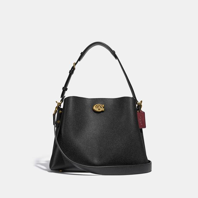 COACH Willow Pebble Leather Shoulder Bag Product Image