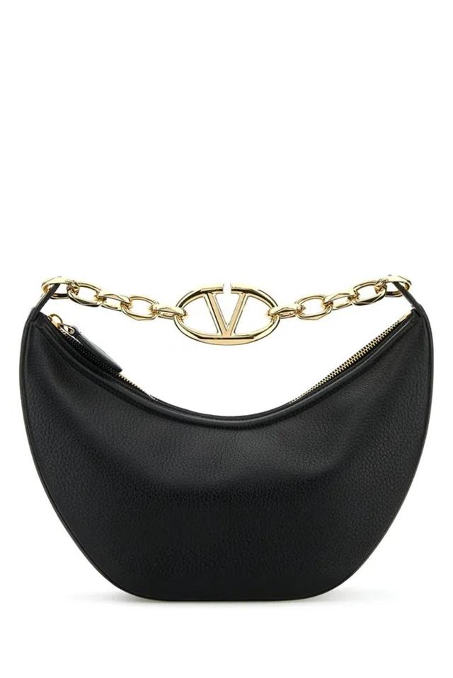 Vlogo Moon Zip-up Small Shoulder Bag In Black Product Image