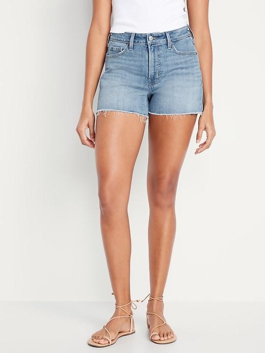 Curvy High-Waisted OG Jean Shorts -- 3-inch inseam Product Image