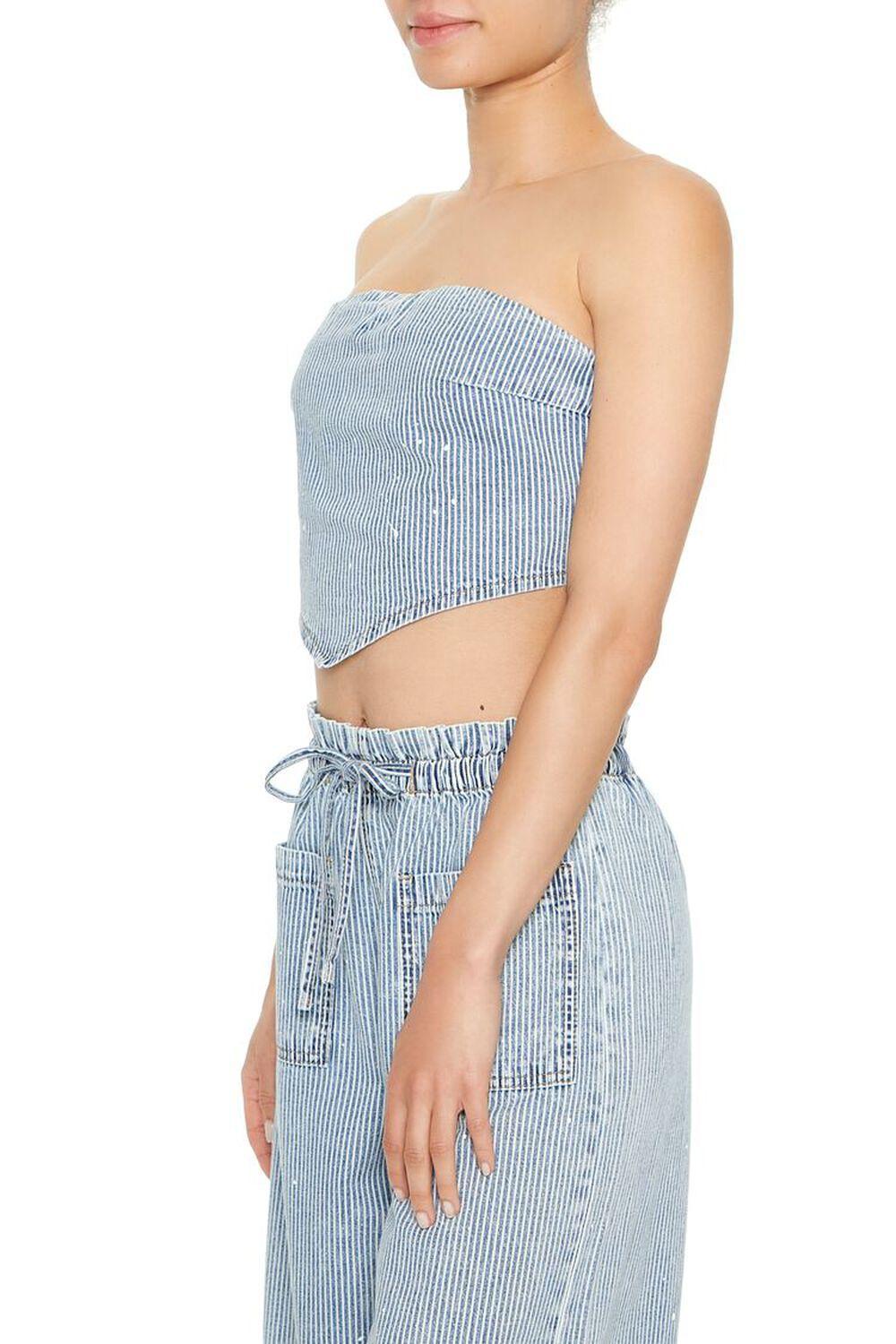 Pinstriped Tube Top | Forever 21 Product Image