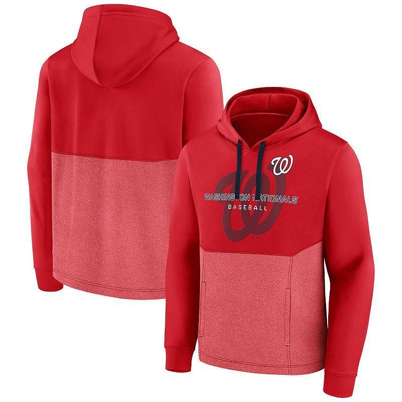 Mens Fanatics Branded Red Washington Nationals Call the Shots Pullover Hoodie Product Image