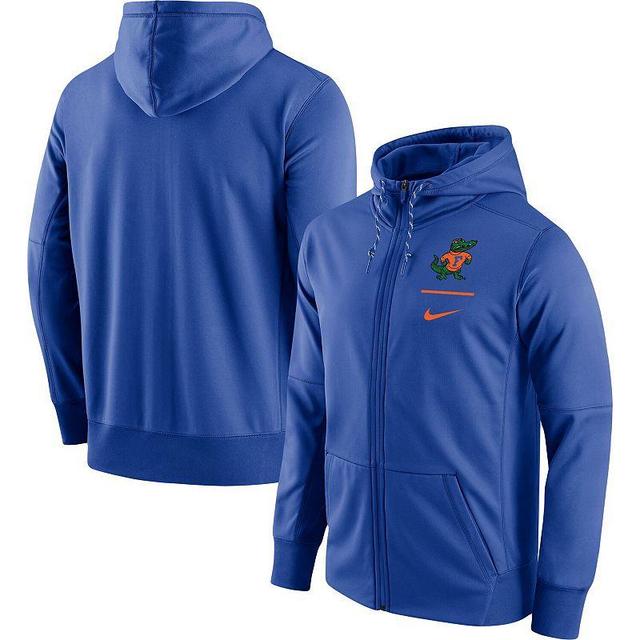 Mens Nike Royal Florida Gators Throwback Alternate Logo Stack Performance Full-Zip Hoodie Product Image