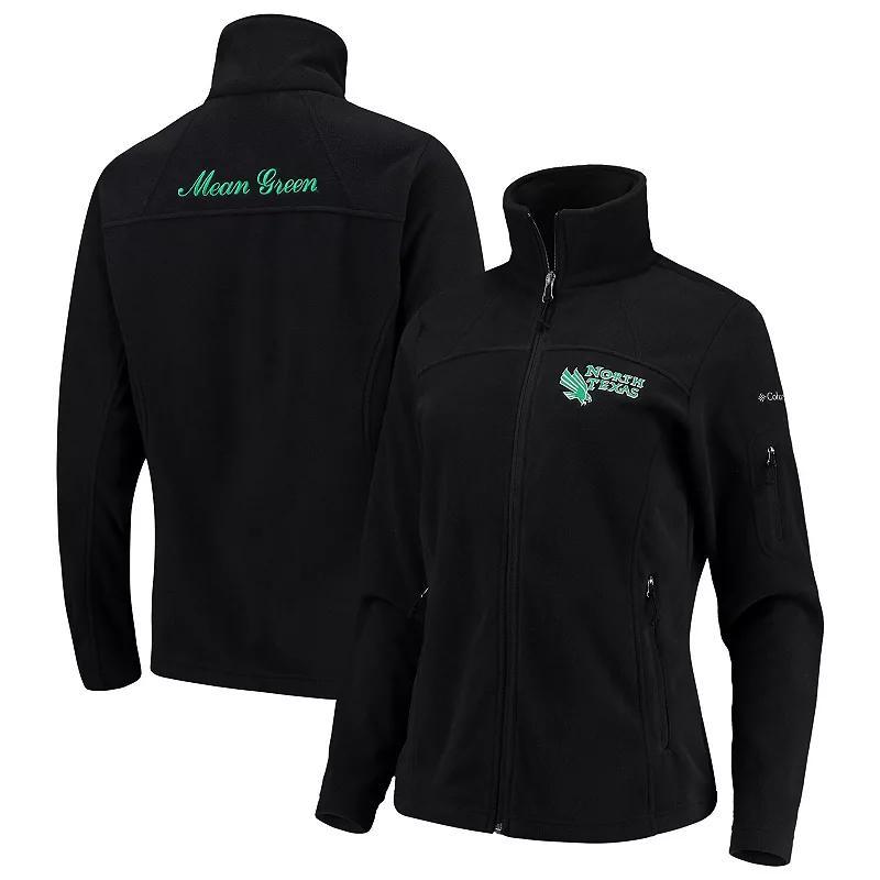 Womens Columbia Black North Texas Mean Green Give & Go Full-Zip Jacket Product Image