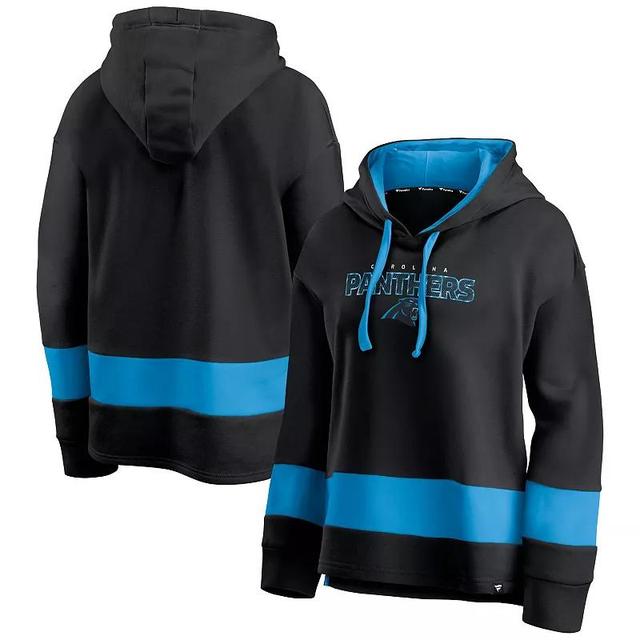 Womens Fanatics Branded /Blue Carolina Panthers Colors of Pride Colorblock Pullover Hoodie Product Image