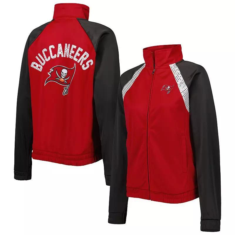 Womens G-III 4Her by Carl Banks /Pewter Tampa Bay Buccaneers Confetti Raglan Full-Zip Track Jacket Product Image