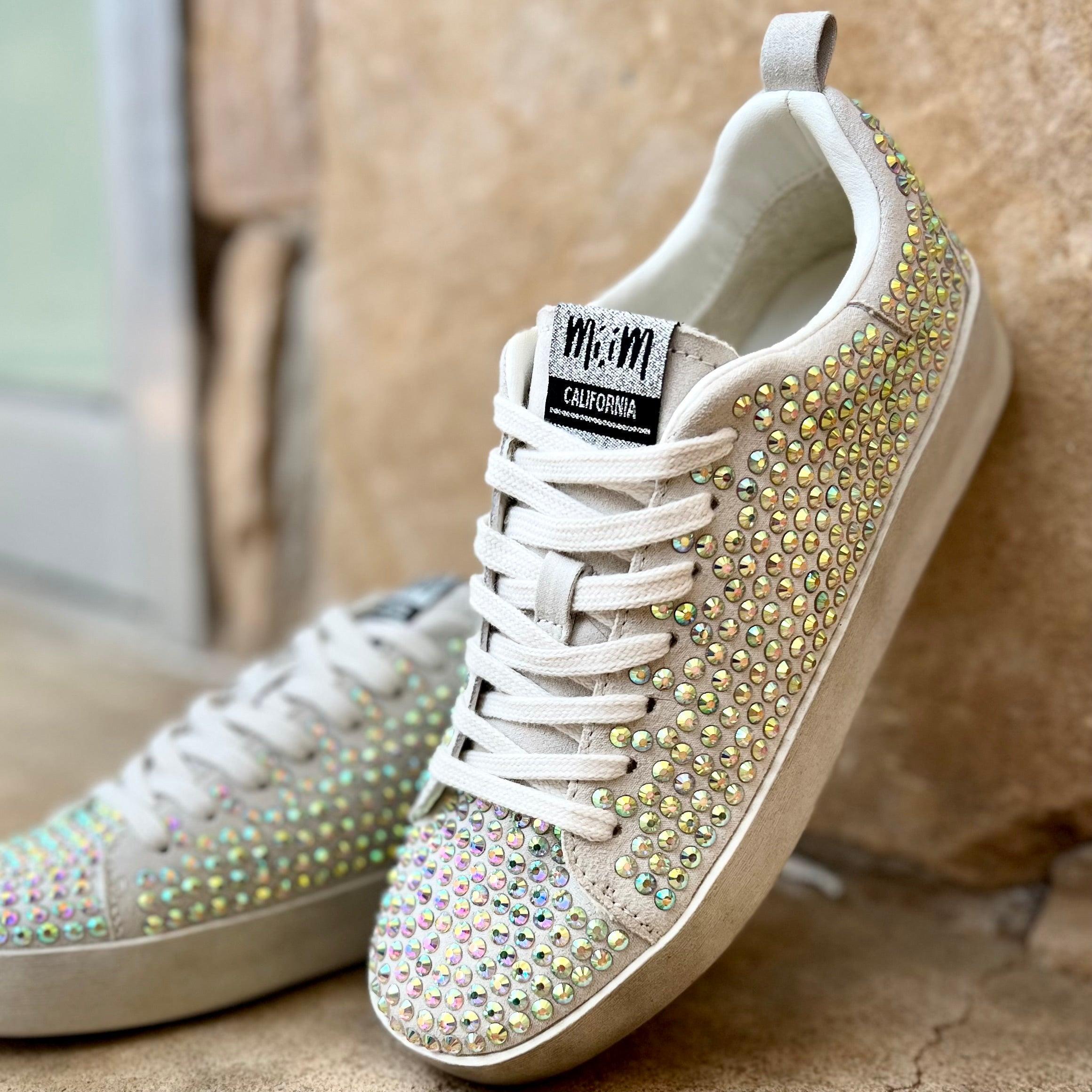 Silver Rhinestone Sparkle Sneakers Product Image