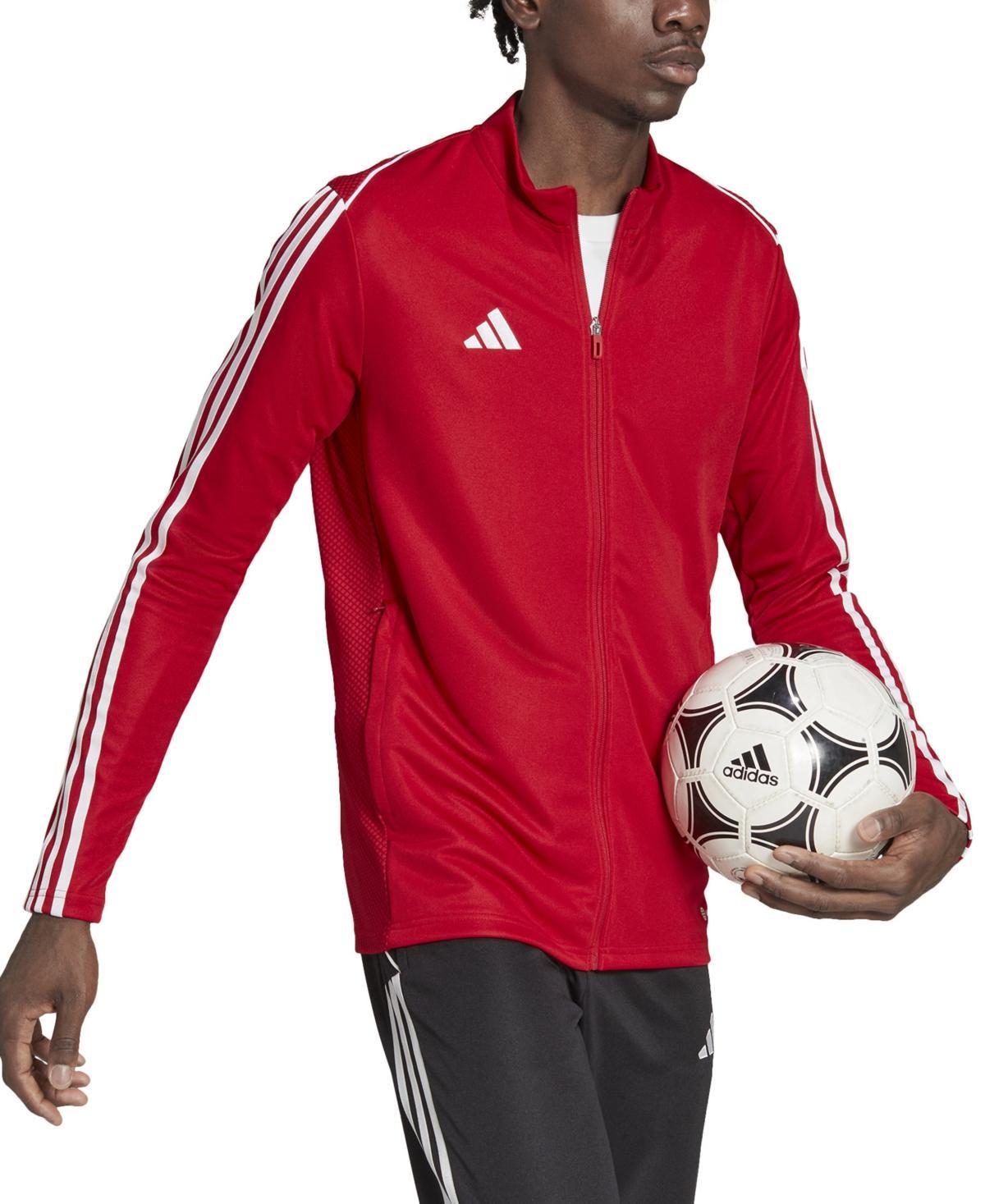 adidas Mens Tiro 23 Slim-Fit Performance 3-Stripes Track Jacket - Team Onix Product Image