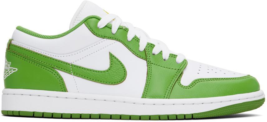 NIKE Air Jordan 1 Low Se Sneakers White / Chlorophyll In Multicolor Product Image