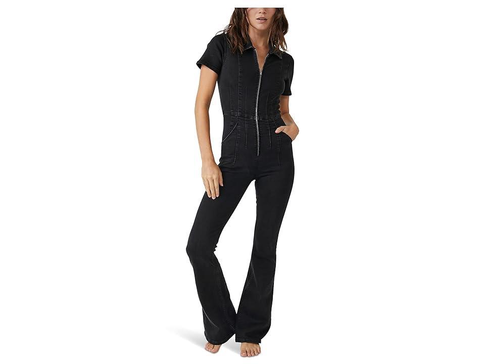 Womens Jayde Twill Flare Jumpsuit Product Image