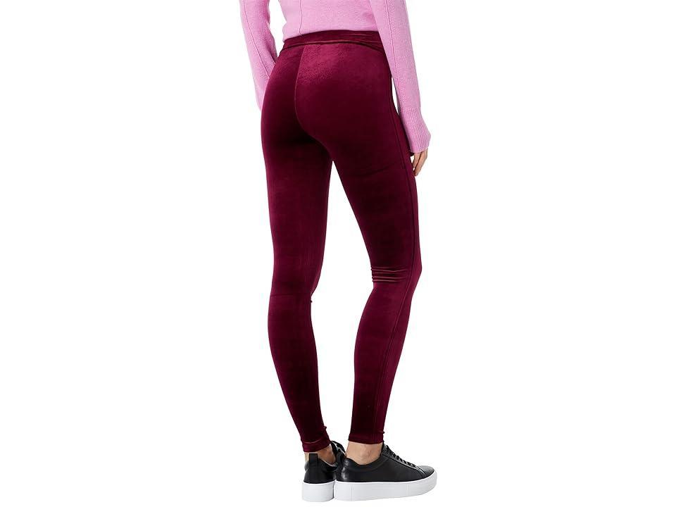 Spanx Velvet Leggings (Rich Burgundy) Women's Casual Pants Product Image