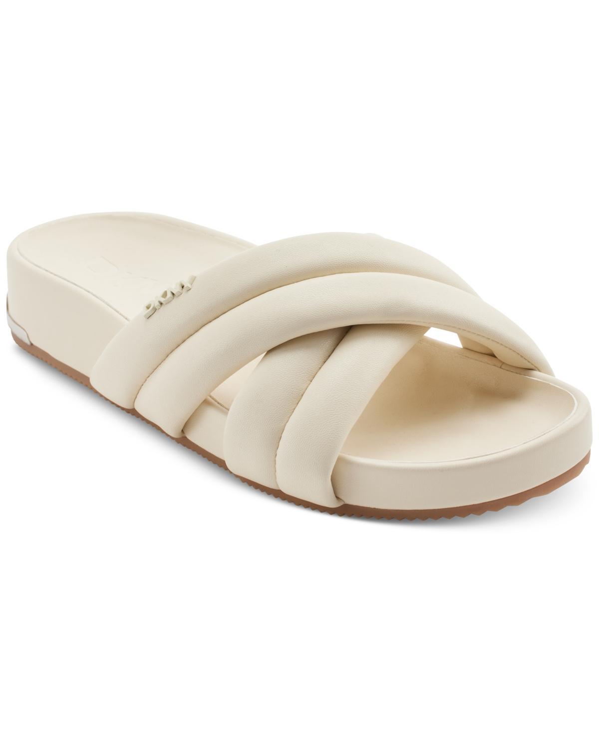 Dkny Womens Indra Criss Cross Strap Foot Bed Slide Sandals, Created for Macys Product Image