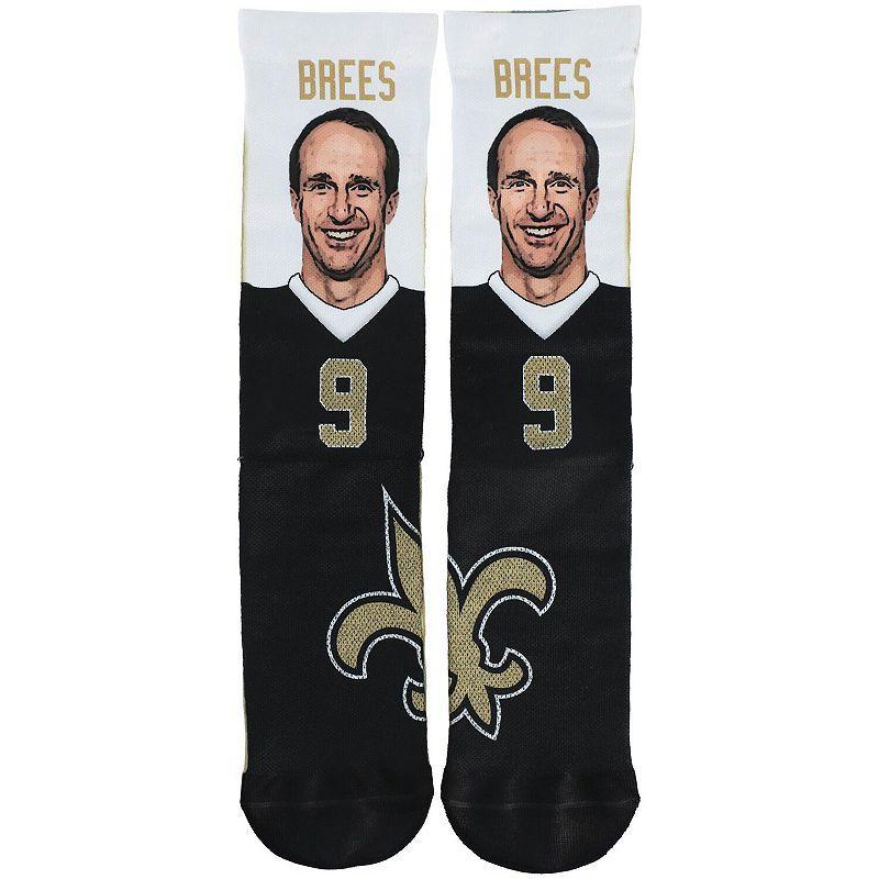 Mens For Bare Feet Drew Brees New Orleans Saints Career Highlights Crew Socks Product Image