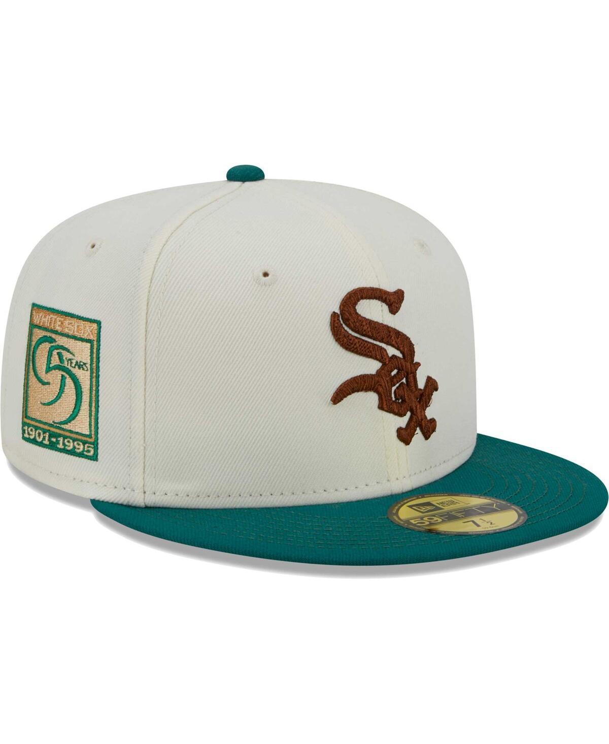 Mens New Era White Chicago White Sox Cooperstown Collection Camp 59FIFTY Fitted Hat Product Image