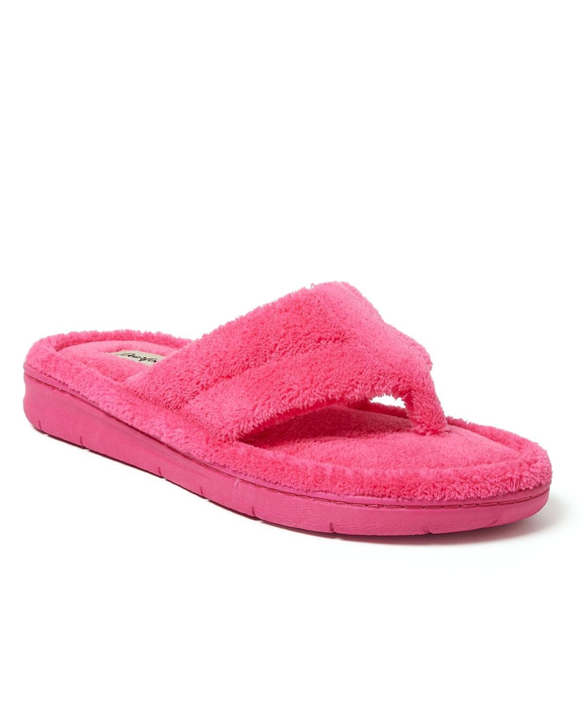 Dearfoams Womens Wrenley Terry Thong Slippers Product Image