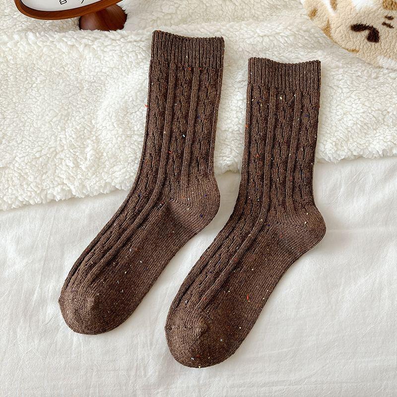 Melange Crew Socks Product Image