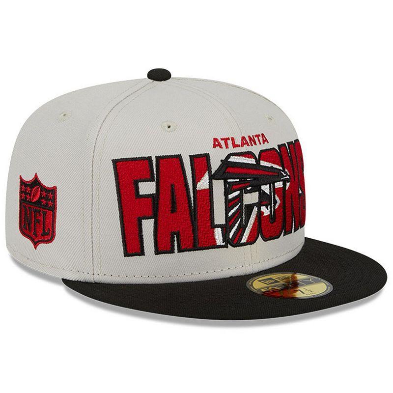 Men's New Era Stone/Black Atlanta Falcons 2023 NFL Draft On Stage 59FIFTY Fitted Hat Product Image