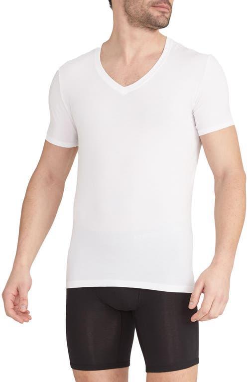 Tommy John Cool Cotton Slim Fit Deep V-Neck T-Shirt Product Image