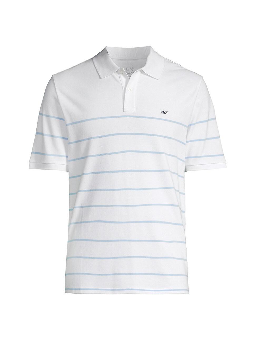 Mens Breton Striped Cotton Polo Shirt Product Image