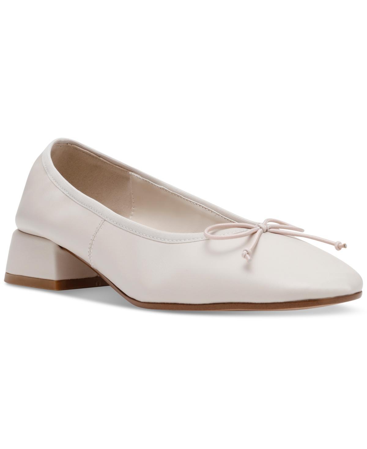 Steve Madden Womens Priscilla Block-Heel Bow Flats Product Image