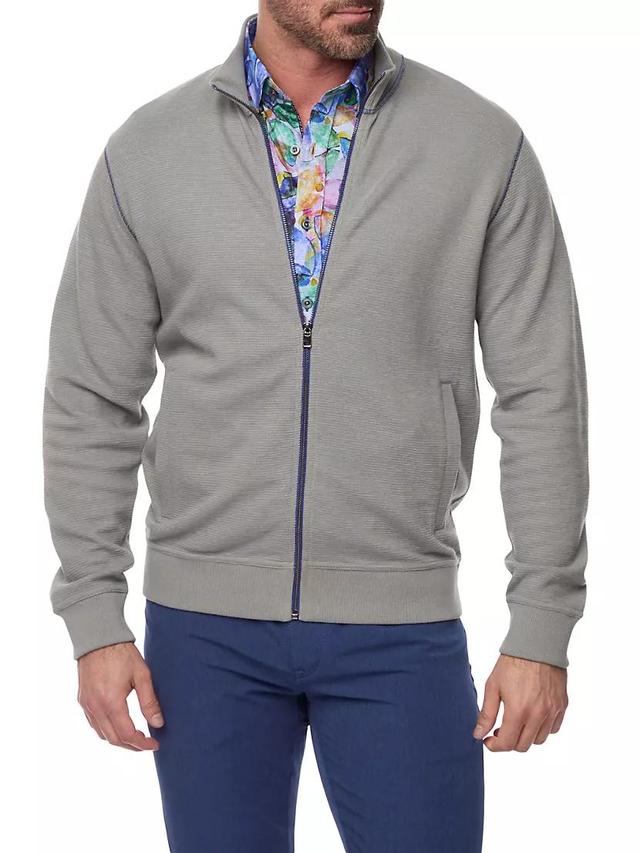 Moser Cotton Knit Zip Sweater Product Image