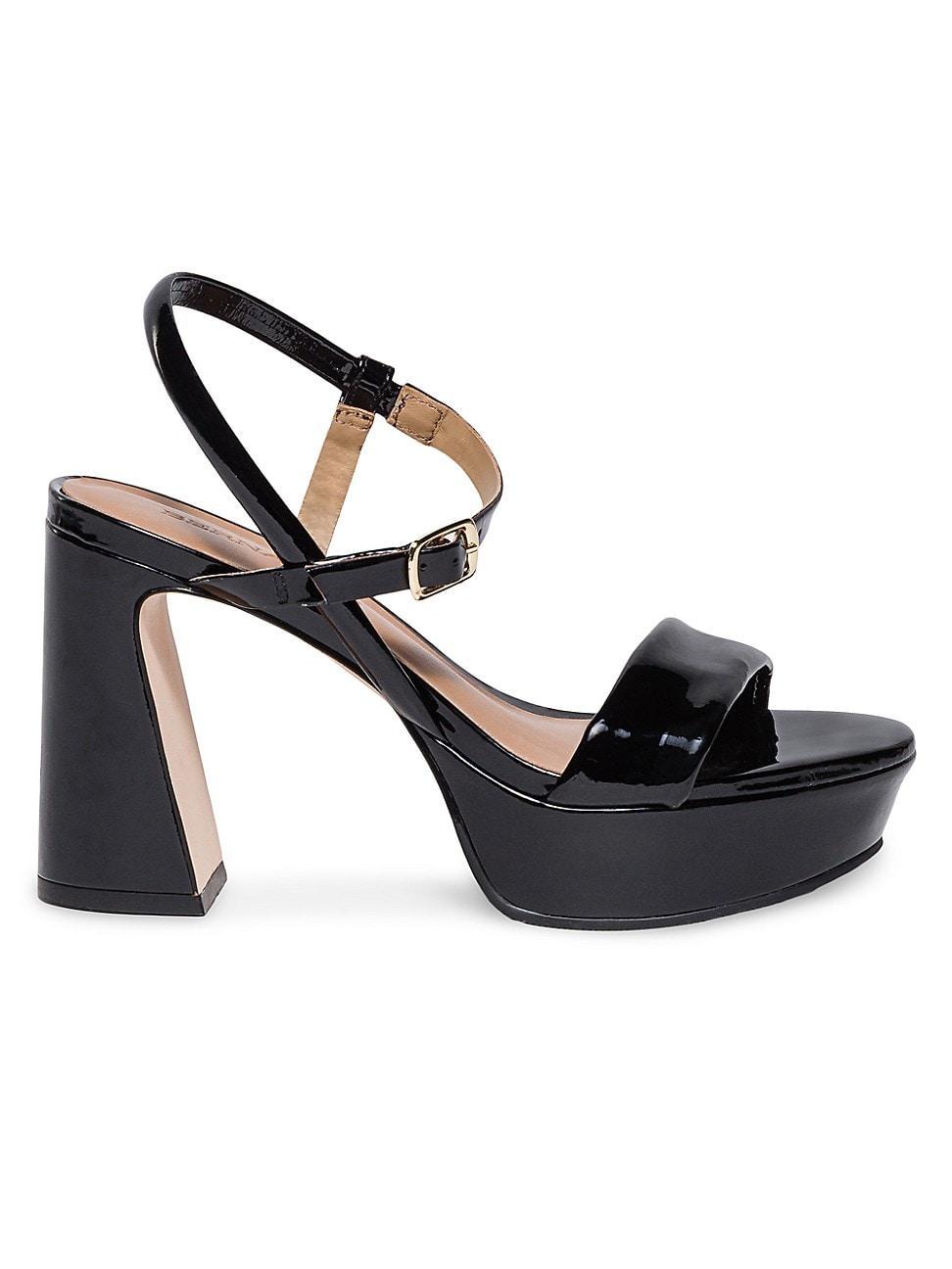 Womens Ventura Patent Leather Platform Sandals product image