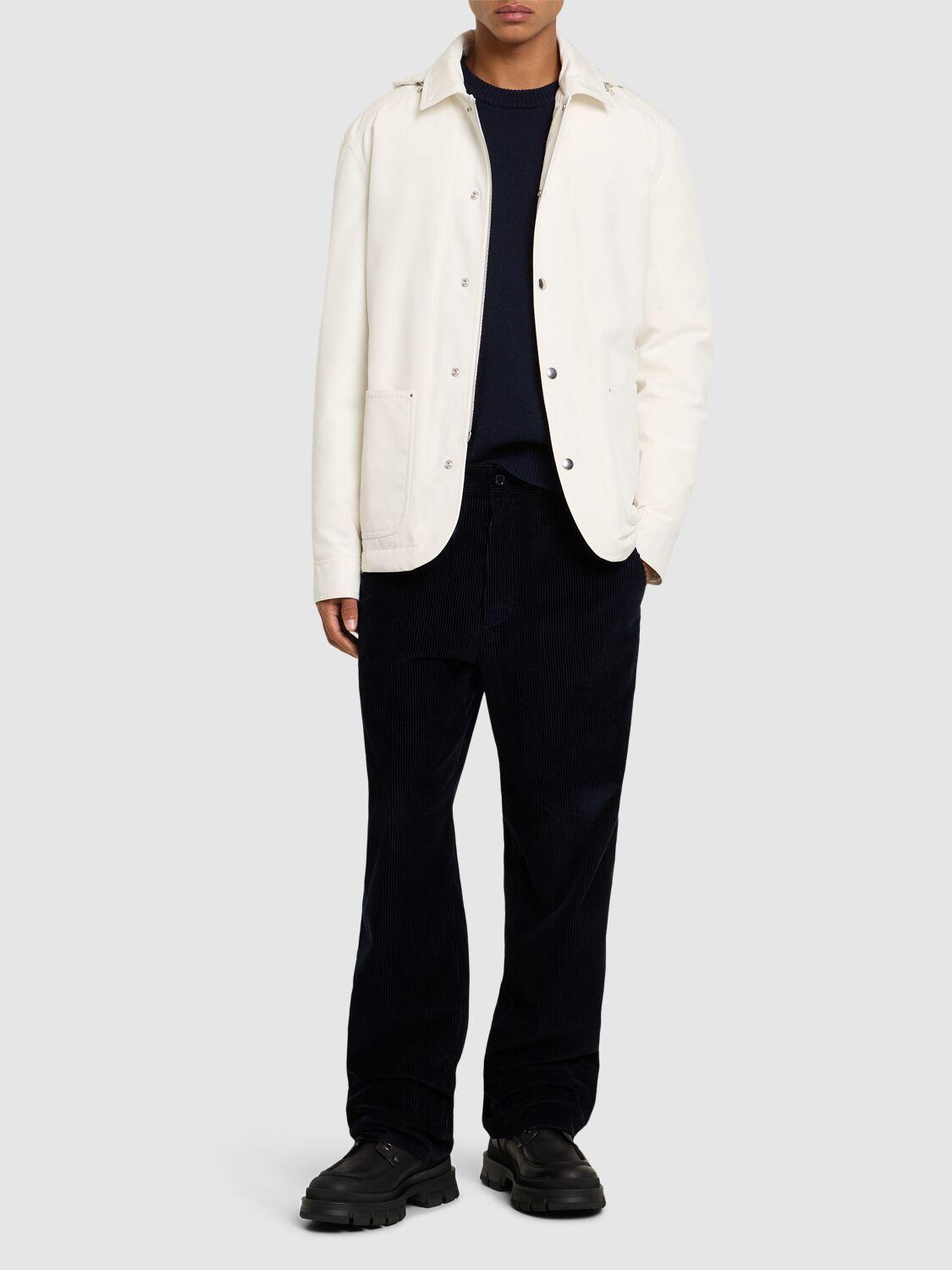 Buffaure Tech & Cotton Down Jacket In Silk White Product Image