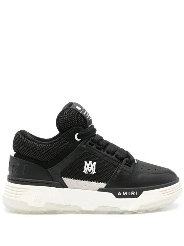 AMIRI Ma-1 Leather Low Top Sneakers In Black Product Image