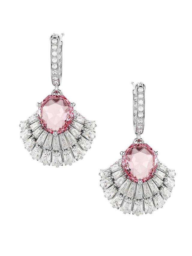 Womens Idyllia Crystal Shell Mini Hoop Earrings Product Image