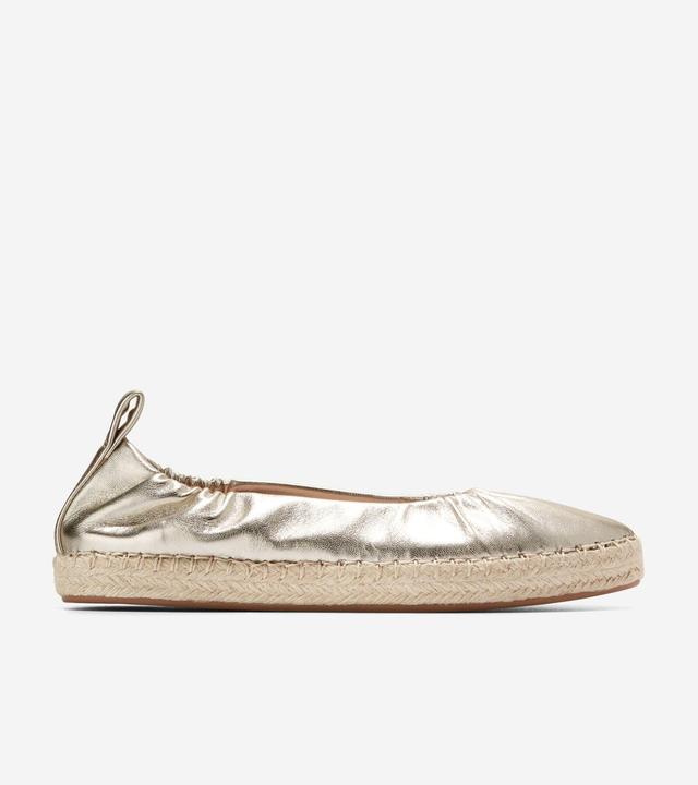 Cole Haan Womens Cloudfeel Seaboard Ballet Shoes - Gold Size 9 Product Image