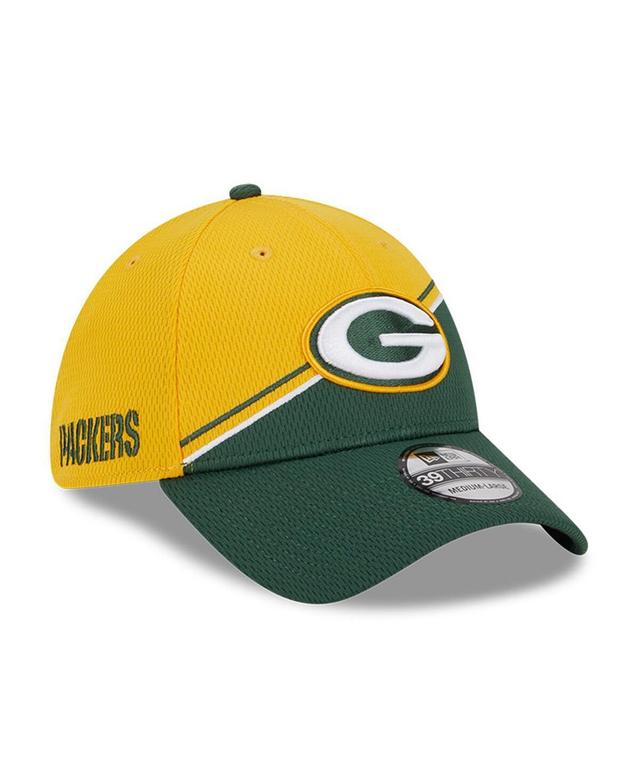 Mens New Era Gold Green Bay Packers 2023 Sideline 39THIRTY Flex Hat - Gold Product Image