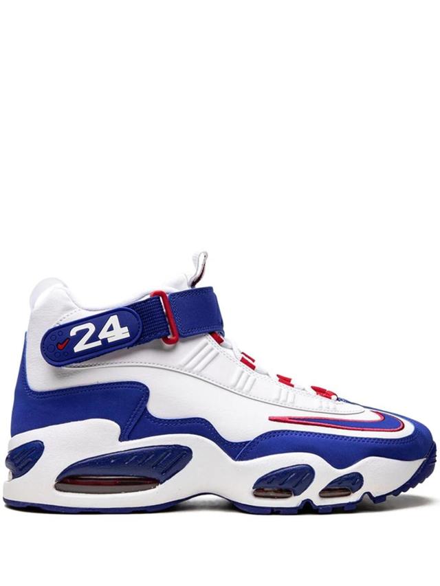 White & Blue Air Griffey Max 1 Sneakers In White/old Royal-gym Product Image