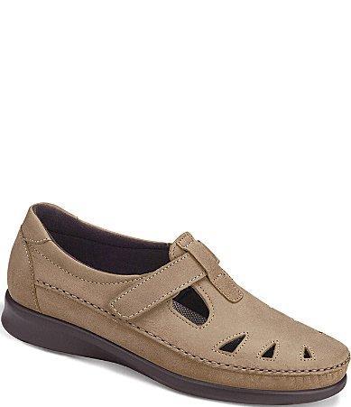 SAS Roamer Leather Strap Flat Loafers Product Image