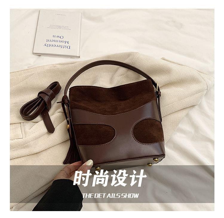 Faux Suede Bucket Bag Product Image