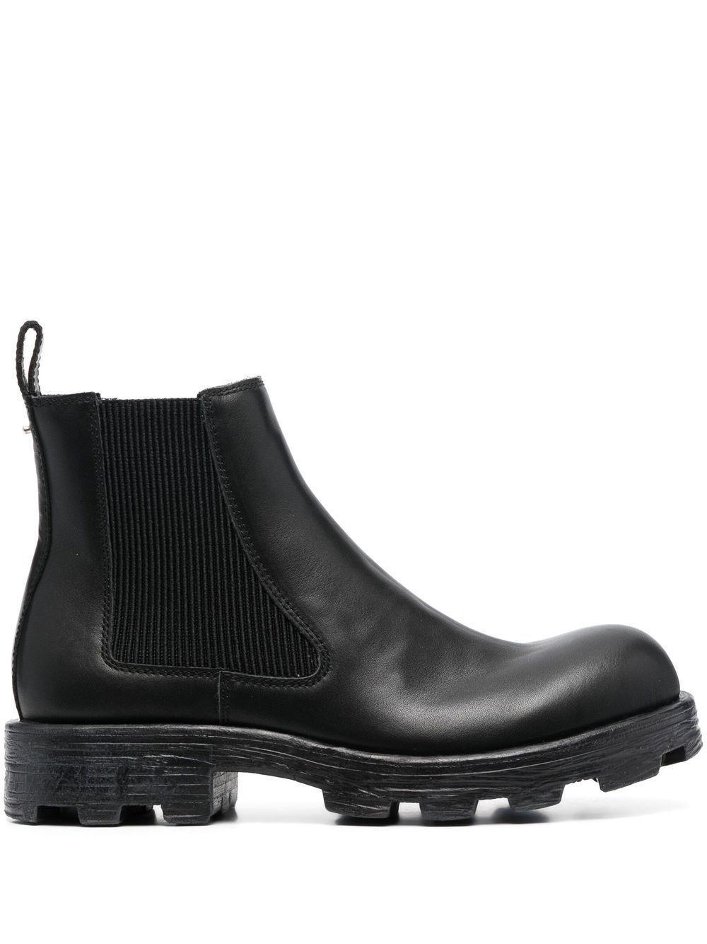 Leather Chelsea Boots In Black product image