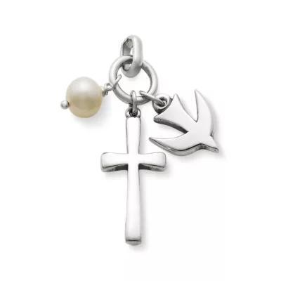 Faithful Spirit Cross Pendant with Cultured Pearl Product Image