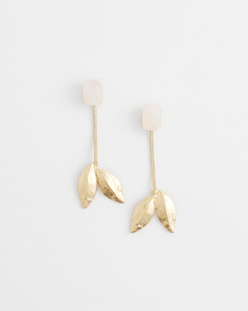 Leaf Drop Earrings   Chico's - Gold - Women Product Image