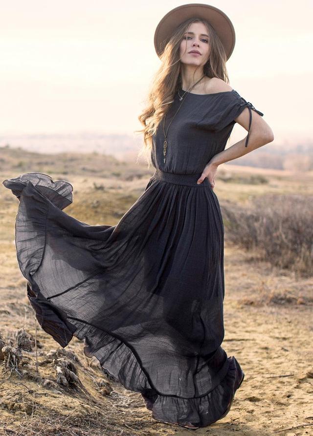 Gia Dress in Charcoal Female Product Image