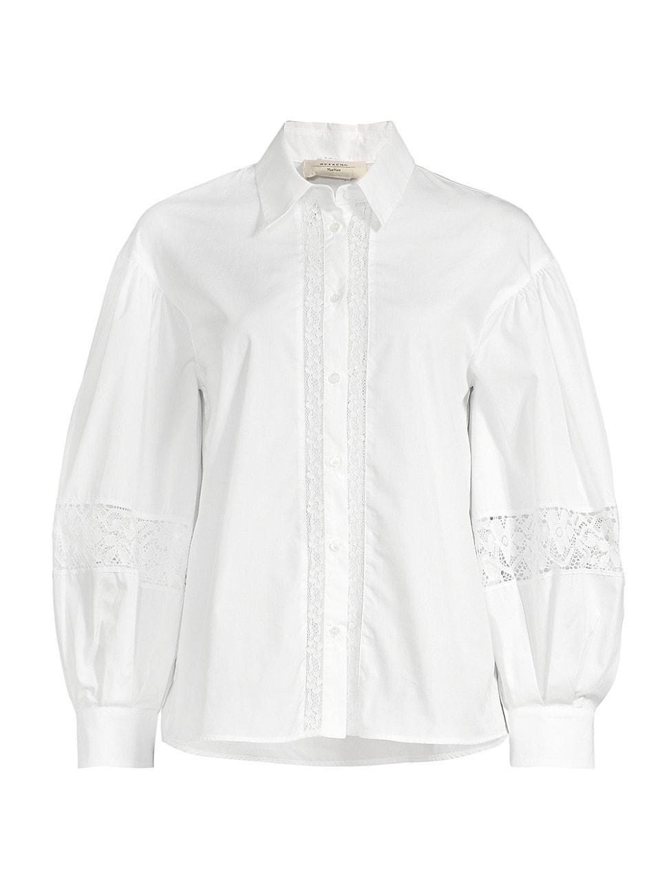 Womens Samuele Lace-Paneled Shirt product image