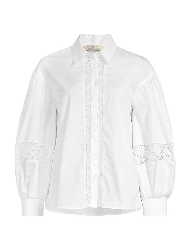 Womens Samuele Lace-Paneled Shirt Product Image